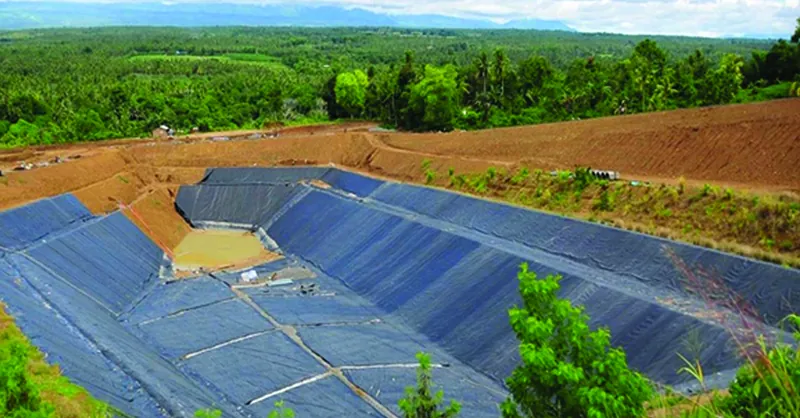 Lined landfill cell at the Balıkesir dump site rehabilitation